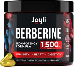 Berberine Supplement 1500MG for Diet, GI Health &amp; Water Loss -Pure HCL C... - $19.34