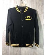 New Men&#39;s DC Comics Batman Lightweight Full Snap Varsity Jacket-Size Small - $376.79 MXN