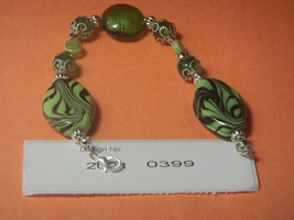 Emerald Gemstone Bracelet, facilitates Creativity 0399 - £10.54 GBP