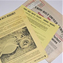 TROY-BILT ROTO-TILLER ~ Job Lot Of Vintage Owner&#39;s Manuals / Technical Handbooks - £59.45 GBP