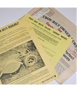 TROY-BILT ROTO-TILLER ~ Job Lot of Vintage Owner&#39;s Manuals / Technical H... - £58.14 GBP
