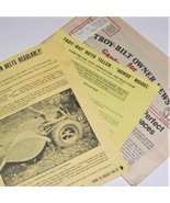 TROY-BILT ROTO-TILLER ~ Job Lot of Vintage Owner&#39;s Manuals / Technical H... - $101.43 CAD