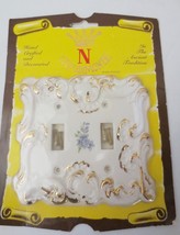 Capodimonte hand painted double light switch cover New in package - £27.97 GBP