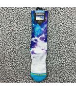 Greg Lutzka x Merge4 Crew Socks Men Size L (7-12) Sapphire Sky, 1 Pair New - $12.39 CAD