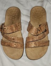 Vionic Size 9 Womens Sandals Brown Buckle Gently Used - £35.87 GBP