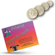 Ted&#39;s Sterling Magic Locking $1.35 Trick With US Half Dollar, Quarter an... - £19.51 GBP
