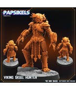 3D Printed Papsikels Viking Skull Hunter SEPTEMBER 2024 SCIFI 28mm 32mm - $10.97 CAD+