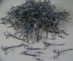 100pc 2 inch PEGBOARD HOOKS for 1/8&quot; &amp; 1/4&quot; Peg Board Zinc Plated 2&quot; Met... - $24.99