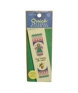 Quick Keepsake Bookmark Cross Stitch Kit Angel w/Gold Charm Leisure Arts... - $7.90