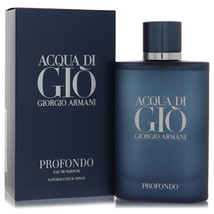 Acqua Di Gio Profondo by Giorgio Armani Eau De Parfum Spray 4.2 oz for Men - $149.19