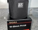 Sigma 10-20mm f/4-5.6 Case and Box ONLY - $28.50