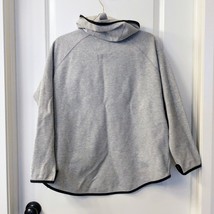 Nike Women&#39;s Gray Sportswear Tech fleece OG Hooded Jacket Cape Large - £24.50 GBP