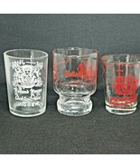 3 Vintage 1960s Holland House Jigger Cocktail Mix Red Measure Glass Adve... - £15.71 GBP