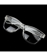Mens Womens VINTAGE RETRO Style Clear Lens EYE GLASSES TRANSPARENT CRYST... - £11.35 GBP