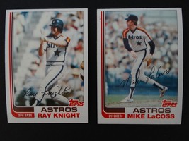 1982 Topps Traded Houston Astros Team Set of 2 Baseball Cards - £1.00 GBP