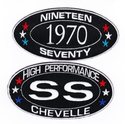 1970 SS CHEVELLE SEW/IRON ON PATCH BADGE EMBROIDERED CHEVY MALIBU CHEVROLET - $12.99