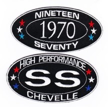 1970 SS CHEVELLE SEW/IRON ON PATCH BADGE EMBROIDERED CHEVY MALIBU CHEVROLET - £10.21 GBP