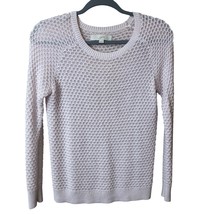 Ann Taylor Loft X Small Preppy Sweater Linen Blend Light Pink Read Note ... - $12.24 CAD