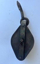 Antique / Vintage Metal Double Pulley WU #5 - £23.02 GBP