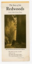 The Story Of The Redwoods Brochure Save The Redwoods 1930&#39;s - £14.01 GBP