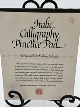 1980 Pentalic Co. Italic Calligraphy Practice Pad For Use With Medium It... - €7,64 EUR