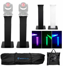 (2) Totem Stands+Black+White Scrims For (2) American DJ Vizi Beam RXONE Lights - £543.30 GBP