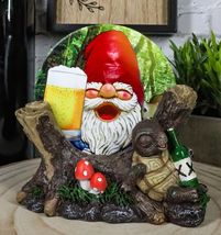 Life of The Party Gnome Toast And Drunk Turtle Tortoise Coasters And Hol... - $25.95
