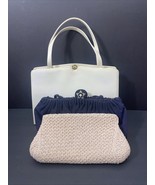 Lot 3 Vintage Evening Bags – 2 Clutches + Leather ? Handbag Richcraft NY... - $872.61 MXN