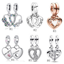 S925 Sterling Silver Pandora Heart Pendant, Bridesmaid Gift,Gift For Her  - £11.98 GBP