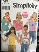 Simplicity 5519 Girls/Girls Plus Knit Tops Size AA 8-16 - $9.78