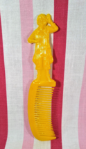 Kitschy Cool Vintage Advertising 1980&#39;s Ronald McDonald Yellow Plastic Hair Comb - £7.87 GBP