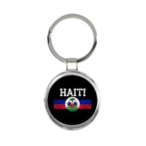 Haitian Flag Coat Of Arms : Gift Keychain Haiti Independence Day Pride National  - £6.38 GBP