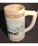 Vintage Miller High Life  Holiday Beer Stein Collectible Mug Christmas - $11.88