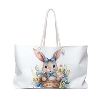 Personalised/Non-Personalised Weekender Bag, Easter Bunny, Rabbit, Large Weekend - £38.62 GBP