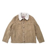 Levis Jeans Red Tab Mens Tan Corduroy Faux Shearling Sherpa Trucker Jacket - €68,45 EUR