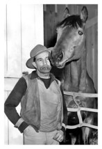 Seabiscuit Champion Racehorse And Jockey George Wolfe 4X6 B&amp;W Photo - £6.29 GBP