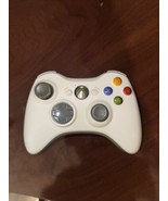 GENUINE Microsoft XBox 360 WHITE Wireless Controller gamepad Missing Bac... - $15.84