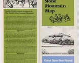Georgia&#39;s Stone Mountain Map Brochure Railroad Ticket &amp; Rate Schedule At... - £21.67 GBP