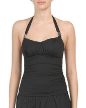 NWT MIRACLESUIT Once L 2-piece tankini swimsuit skirted black ruched shirred  - £69.79 GBP