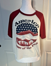 LuLaRoe Axel Short Sleeve Raglan Top Americana Collection Red/White/Blue... - €12,88 EUR