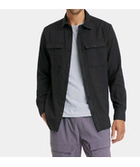 Men&#39;s Long Sleeve Faux Flannel Shirt - All in Motion™ Black XXL Button Up - $22.77 CAD