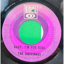 The Originals Baby I&#39;m For Real / Moment of Truth 45 Soul 1969 Soul 35066 - £9.47 GBP