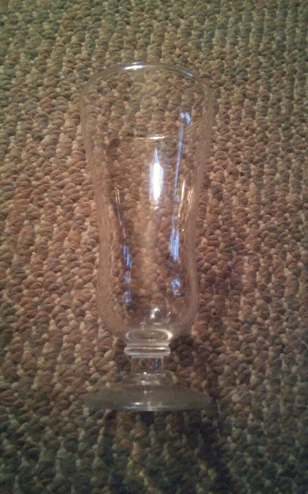 015 Clear Glass Ice Cream Sherbert Parfait Glass 6 Inches Tall Milk Shake - $4.99