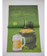 St Patrick’s Day Leprechaun Pot of Gold Garden Flag Decor 12&quot; X 18&quot; Saint - $9.88