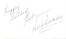 Herb Adderley Signed Autographed Signature Card - Dallas Cowboys - $15.00