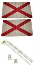 AES 3x5 St. Patrick's Cross 2ply Flag White Pole Kit Set 3'x5' - £23.36 GBP