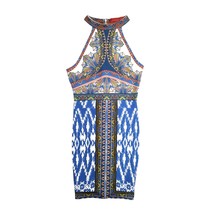 Akira Red Label Women&#39;s Blue Tropical Stretch Dress Size Small - £19.78 GBP