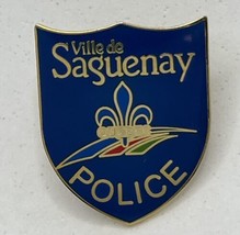 Ville De Saguenay Quebec Canada Police Dept Law Enforcement Enamel Lapel Hat Pin - £11.90 GBP