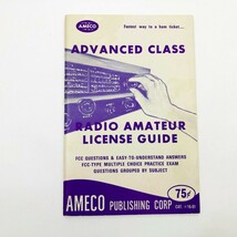 Advanced Class Radio Amateur License Guide Ameco by Martin Schwartz 1975 - $273.70 MXN