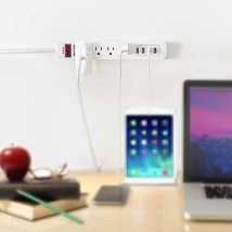 Bestten 4 Outlet Usb Power Strip, 900 Joule Surge Protector With 4 Usb Charging  - £19.73 GBP